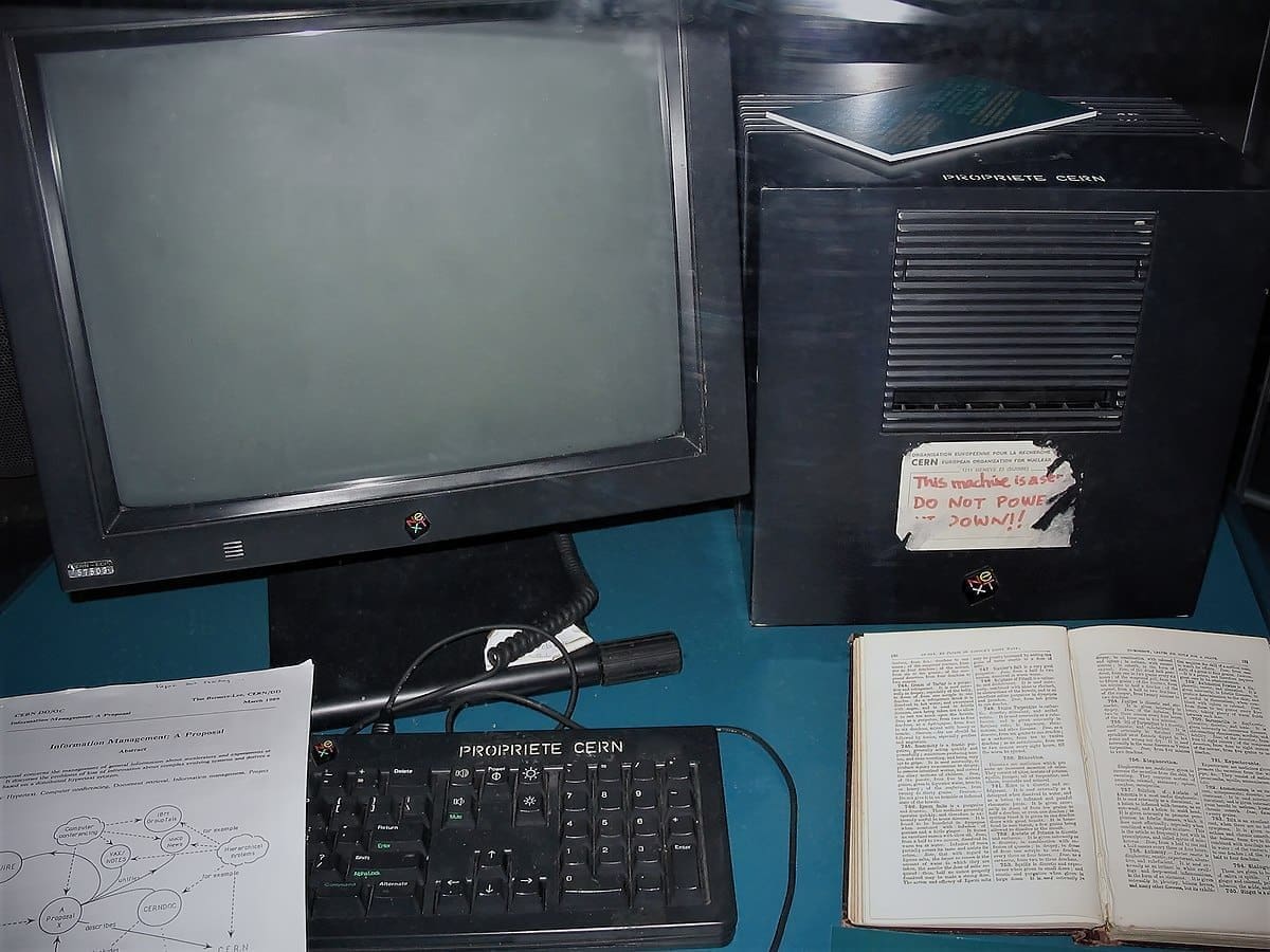 This NeXT Computer was used by Berners-Lee at CERN and became the world's first web server. Photo: Wikimedia Commons