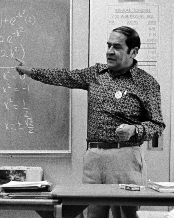 Jaime Escalante in 1983. Photo: Wikimedia Commons
