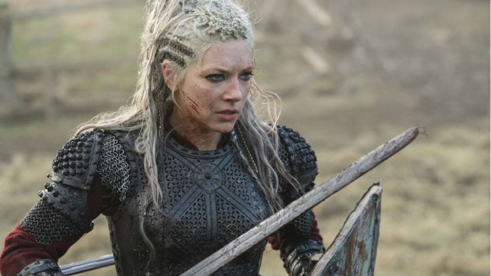 Lagertha (played by Katheryn Winnick) from the TV series Vikings. Photo: History Channel via Variety