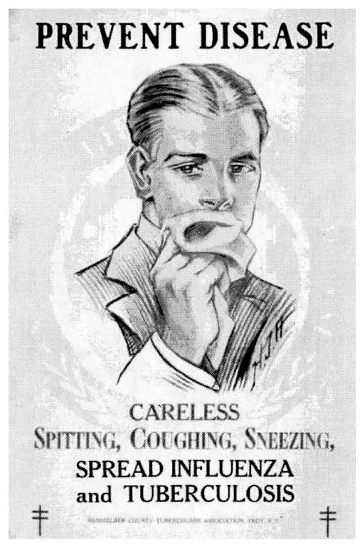 Poster distributed by Rennsselaer County Tuberculosis Association, Troy, New York, 1918. Photo: National Library of Medicine