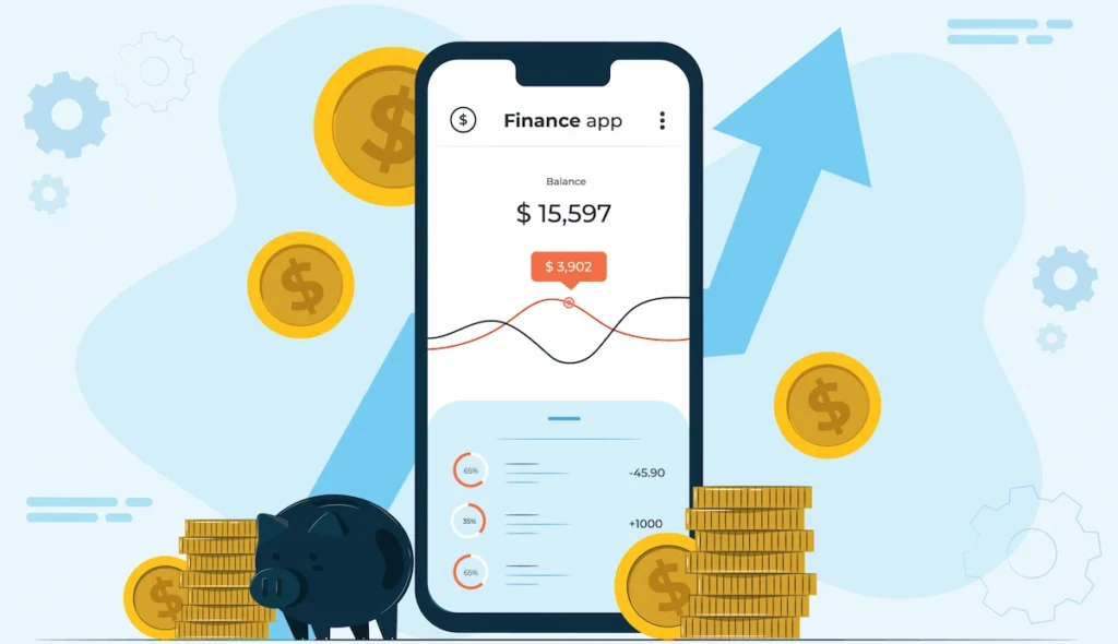 Graphic showing rising income trends, reflecting Gen Z’s balance between financial vulnerability and risk-taking in an unstable economy.