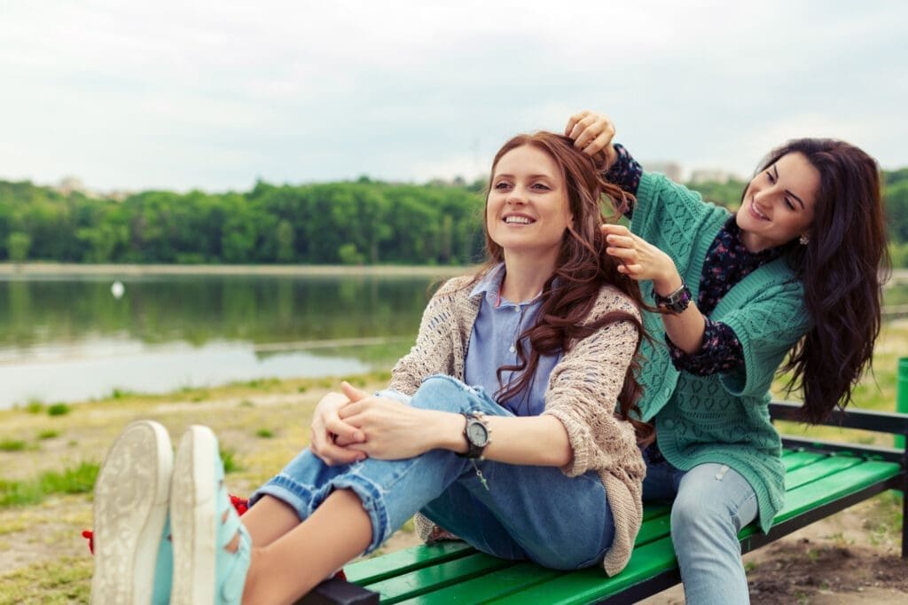 Two adults discussing the reality of friendship boundaries in their 30s